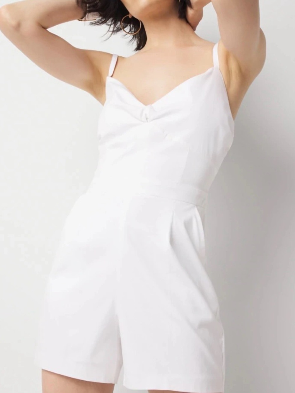 White House Black Market (WHBM) Twist-Front Romper SIZE 14